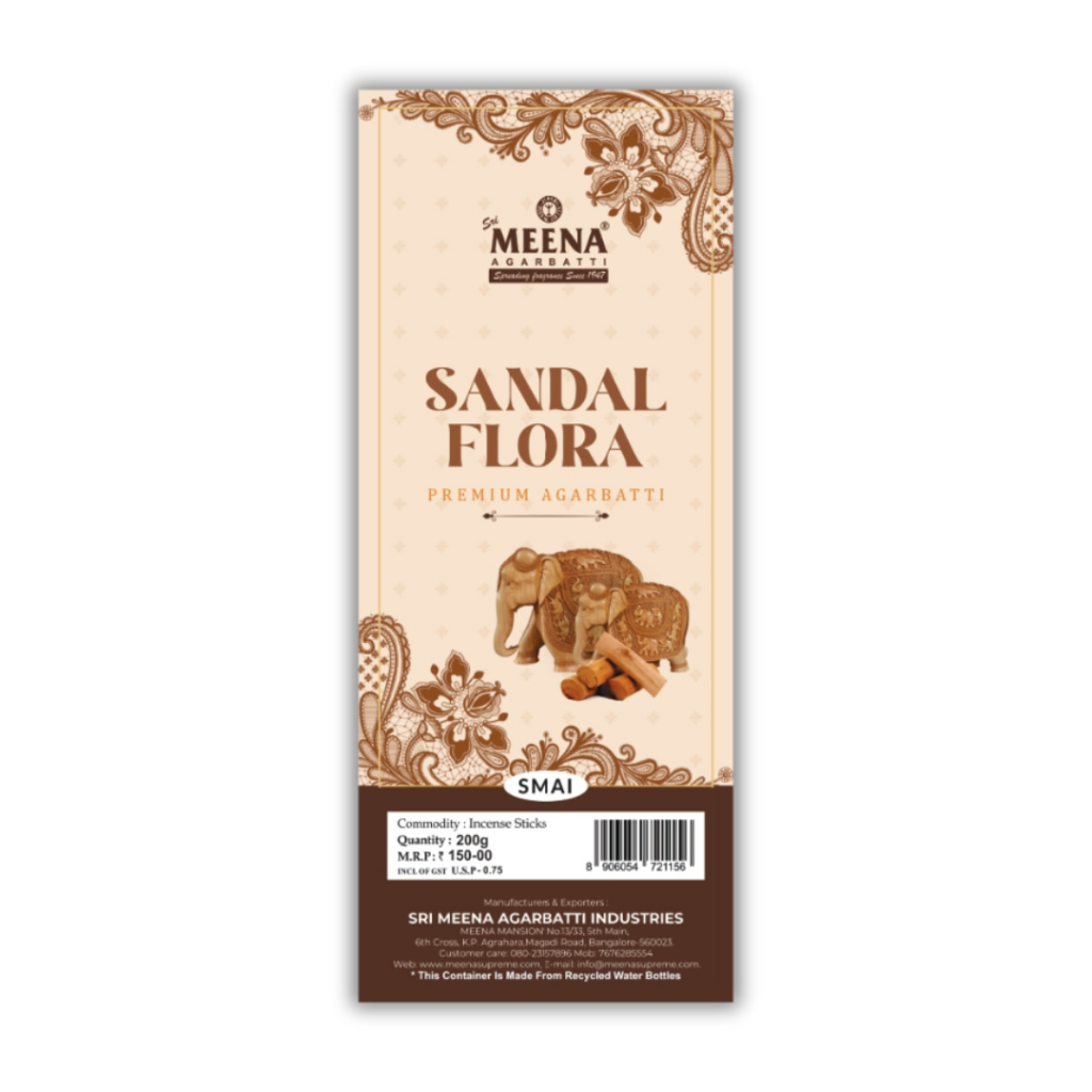Sandal Flora_label